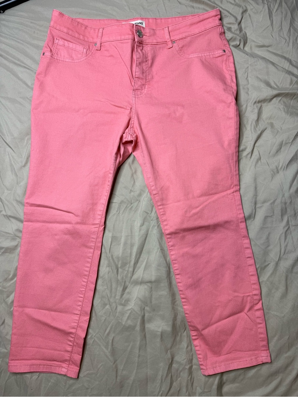 Brody Jeans Easy High Rise Crop Pink Women's Slim Jeans W34/L25
